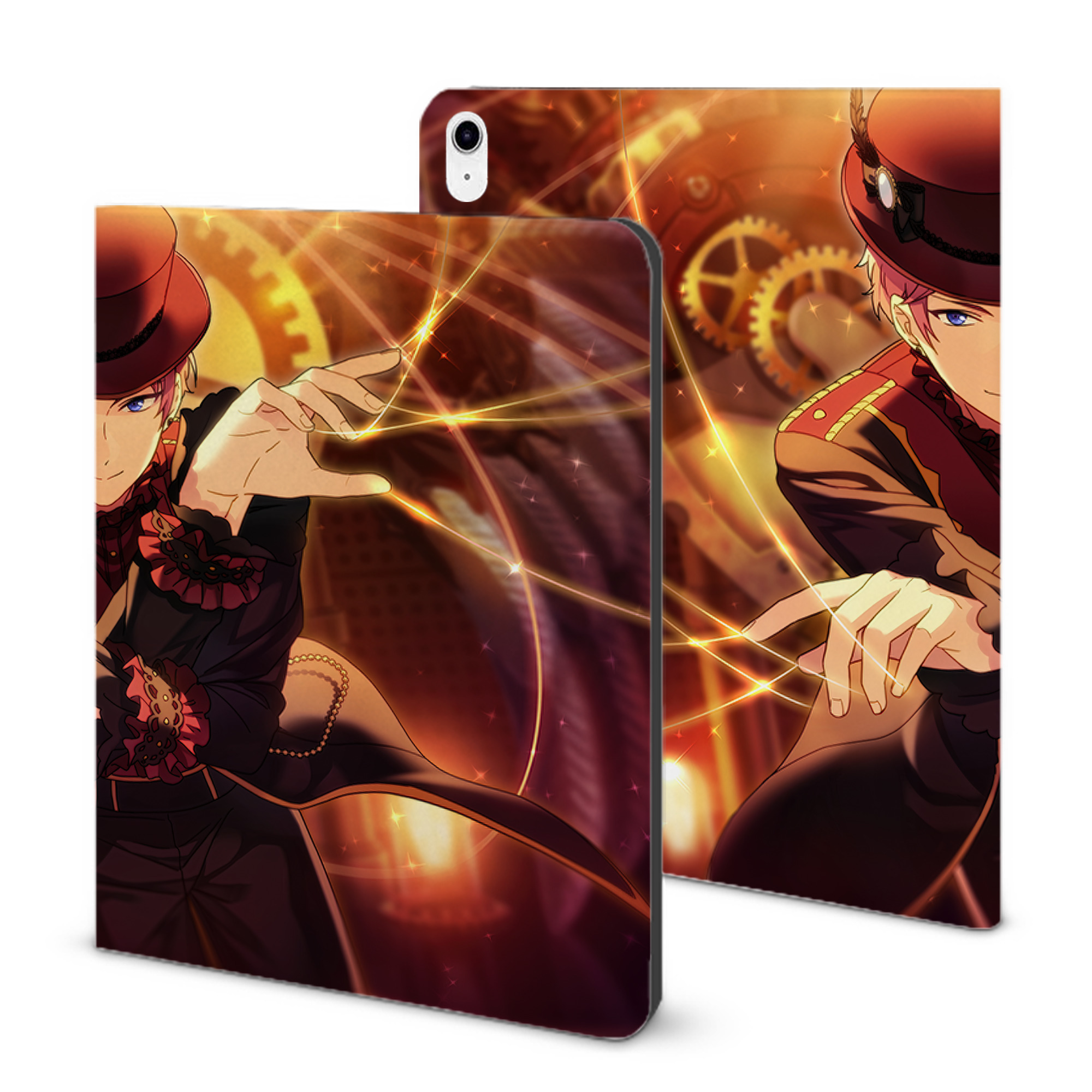 （画像用） あんさんぶるスターズ! Ensemble Stars IPad ケース ブック型 PUレザー TPU 耐衝撃 軽量 薄型 ペン収納なし 全面保護 IPad 各モデル対応